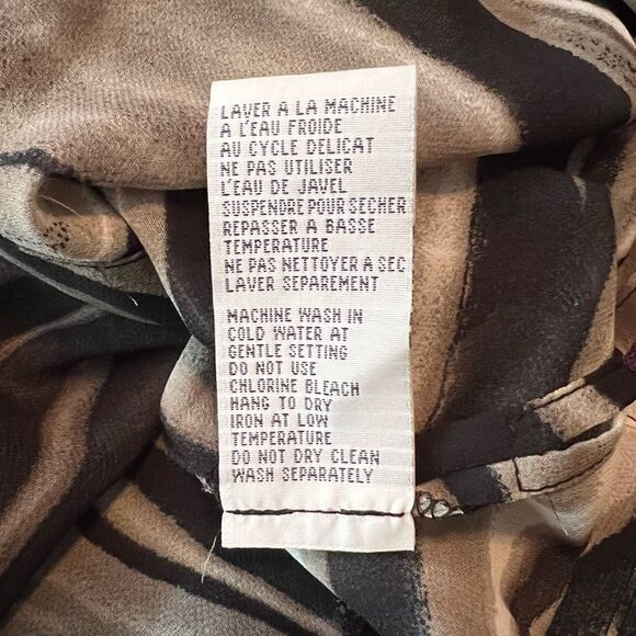 3 for $30! Laura petites patterned long sleeve blouse - Picture 7 of 10